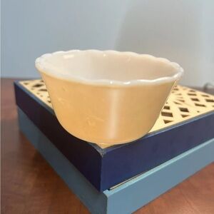 Vintage Fire King Peach Luster 8oz Mini Fruit Cup Anchor Hocking